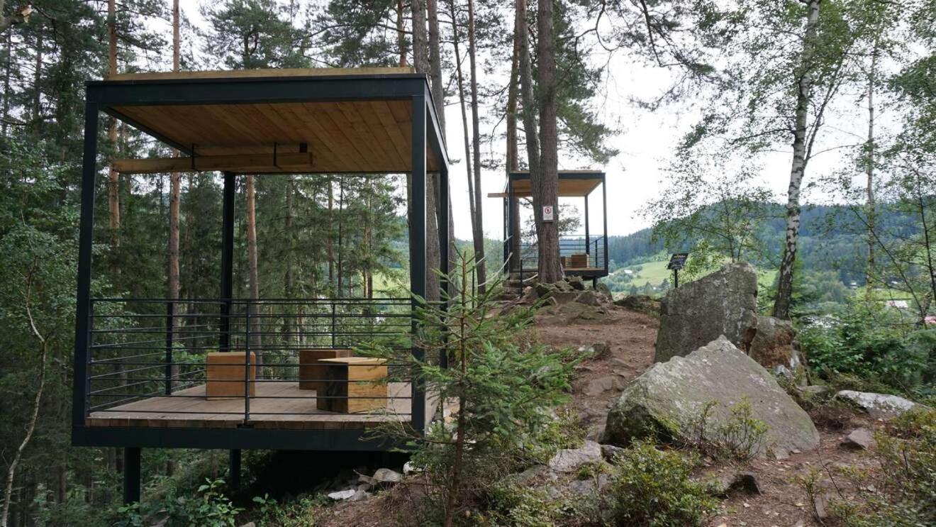 Penzion A Restaurace Stare Casy Horní Bečva Bagian luar foto